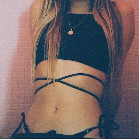 NWT Ack Work. Black Bikini. Size S - Picture 9 of 10